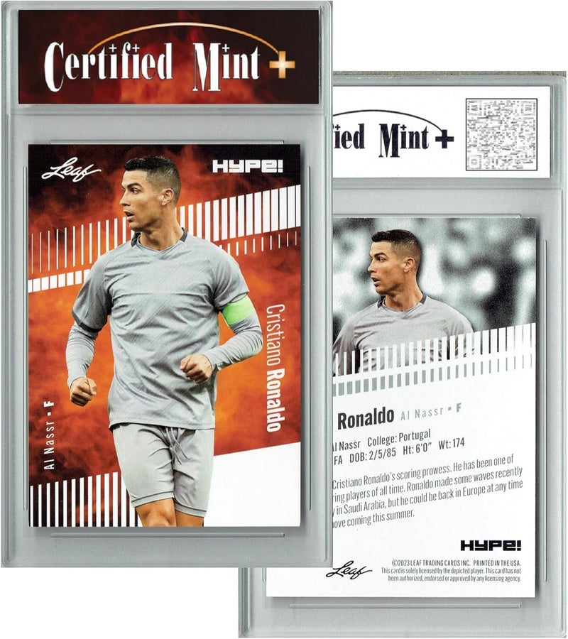 Hype Leaf Certified Mint+ Cristiano Ronaldo 2023#110 Only 5000 Made Rare Trading Card Portugal - Image 1